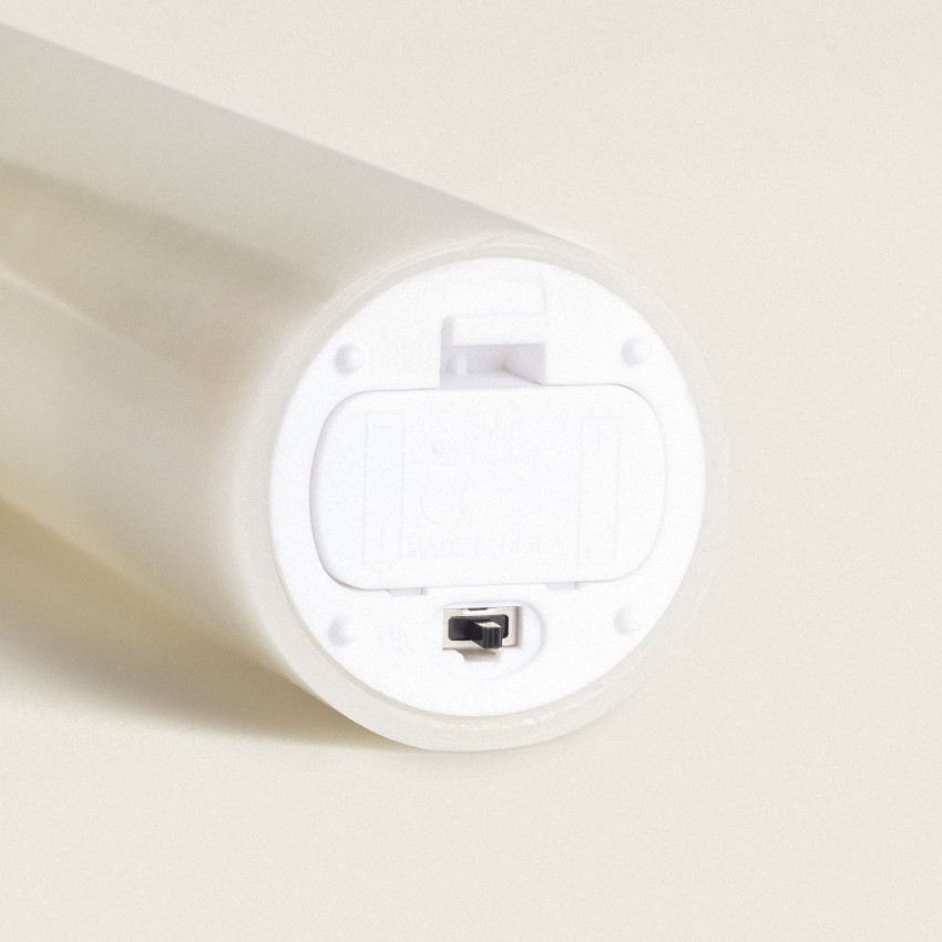 Product van Kaars LED van Natuurwas op Batterijen 15 cm