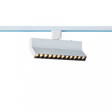 Faretto LED Binario Lineare Monofase 12W Regolabile CCT Selezionabile No Flicker  Elegant Optic Bianco