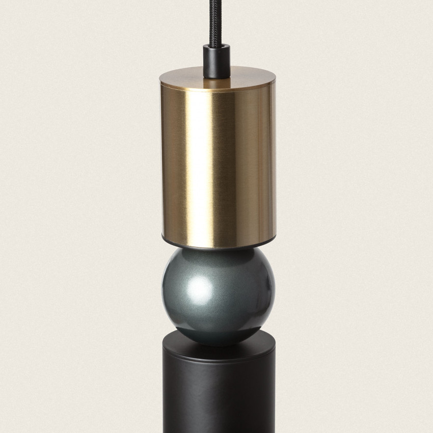 Product of Luyo Metal & Glass Pendant Lamp 