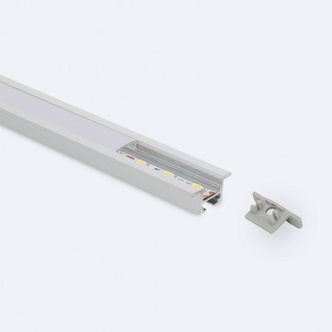 Product Profilo in Alluminio a Incasso al Soffitto con Clip 1m per Striscia LED fino a 12 mm