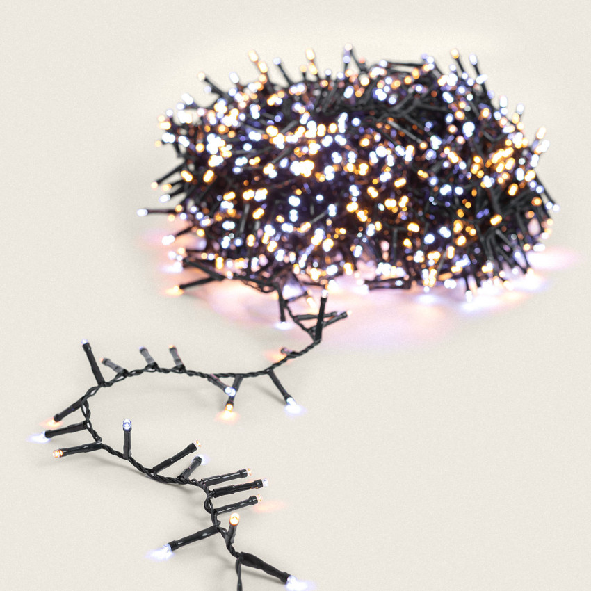 Product of 30m "Bunch" Black Cable Warm White/Daylight Outdoor LED Garland
