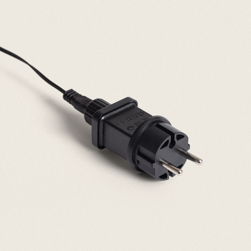 Product van Lichtsnoer Outdoor LED  Zwarte Kabel Warm/ Koel Wit 30M Tros 