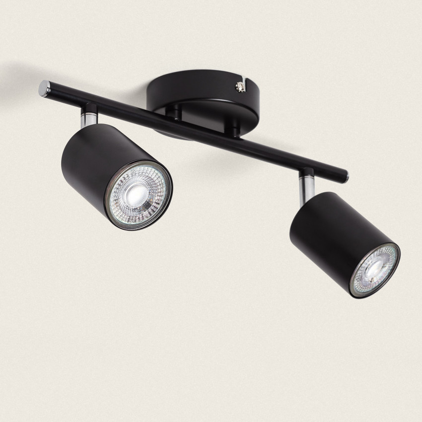 Product of Albus Black 2 Spotlight Metal Directional Ceiling Lamp 