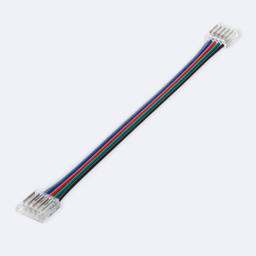 Product Doppelter Clip-Verbinder mit Kabel für LED-Streifen RGBW 12/24V DC, SMD, IP20, Breite 12mm