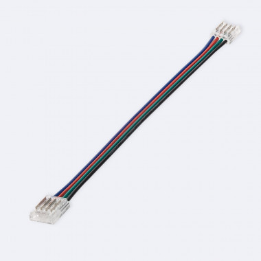 Doppelter Clip-Verbinder mit Kabel für LED-Streifen RGB 12/24V DC SMD IP20 Breite 10mm