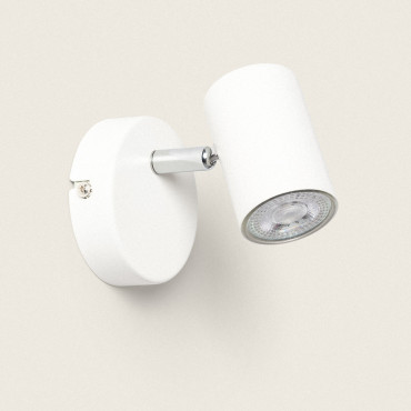 Spot Illuminando Torcia 2 Gu10 Led Faretti Orientabili Moderni Metallo Bianco Moka Interno Finitura Metallo Bianco 85585499