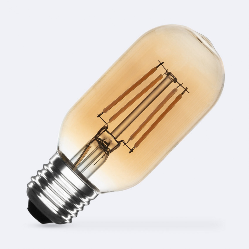 Product of 4W E27 T45 Dimmable Gold Filament LED Bulb 470lm 