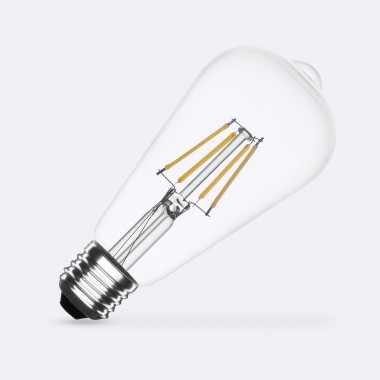 LED-Glühbirne Filament E27 6W 720 lm ST64