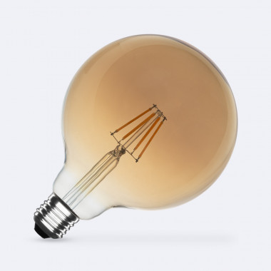 6W E27 G125 Dimmable Gold Filament LED Bulb 720m