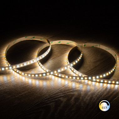 Product of 5m 24V DC SMD2835 CCT LED Strip 60LED/m 10mm Wide Cut at Every 5cm IP20
