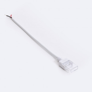 Product Clip-Verbinder mit Kabel für LED-Streifen ohne Gleichrichter 220V  AC COB Silicone FLEX Breite 10mm Einfarbig