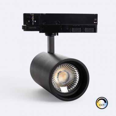LED-Strahler für 3-Phasenstromschiene 40W Marí CCT CRI 90º No Flicker Schwarz für Bekleidungsgeschäft