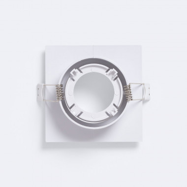 Prodotto da Portafaretto Downlight Quadrato Bianco per Lampadina LED GU10 / GU5.3 Foro 75x75 mm