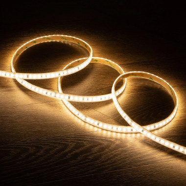 LED-Streifen Ohne Gleichrichter 220V AC SMD2835 Silicone FLEX 120 LED/m Warmes Weiss IP67 Breite 12mm Schnitt alle 10cm