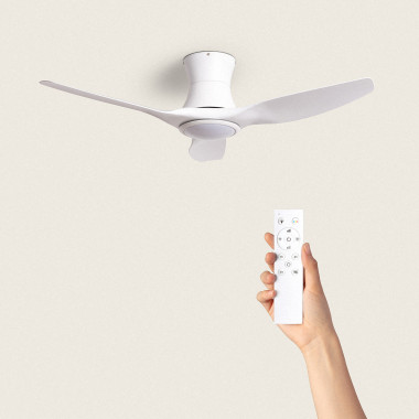 Salamina Silent Ceiling Fan with DC Motor in White 132cm