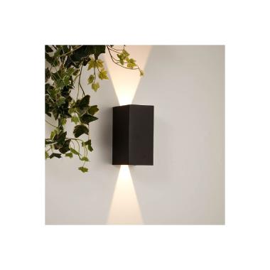 9W Galway Outdoor Double Sided LED Wall Lamp in Grey