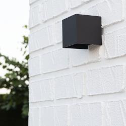 Product 6W Eros Aluminium Black LED Wall Lamp with Double Sided Lighting 