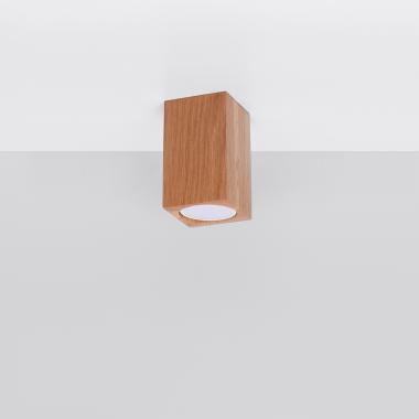 Applique da Soffitto in Legno Keke 10 SOLLUX