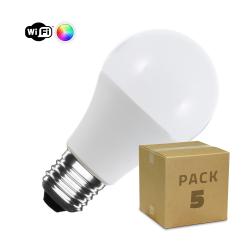 Product 5er Pack LED-Glühbirnen E27 6W 806 lm A60 Smart WiFi RGBW Dimmbar