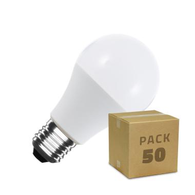 Balení 50x LED Žárovka E27 A60 5W Studená Bílá