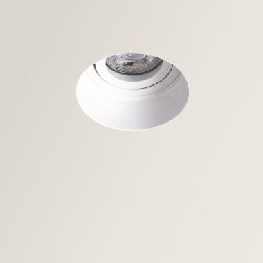 Product Collerette Downlight Intégration Plâtre/Placo Ronde pour Ampoule LED GU10 Coupe Ø80 mm Trimless