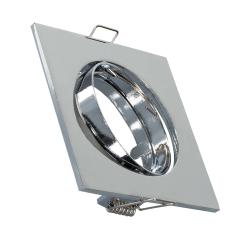 Product Downlight Halo Vierkant kantelbaar voor GU10 / GU5.3 LED Lamp Zaagmaat Ø 72 mm