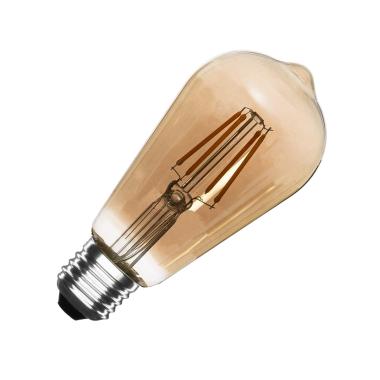 Żarówka Filament LED E27 6W 495 lm ST58 Ściemnialna Smoke