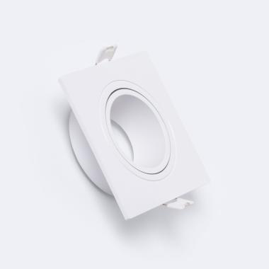 Product van Downlight Ring Vierkant Wit  voor GU10 / GU5.3 LED Lamp 75x75 mm 