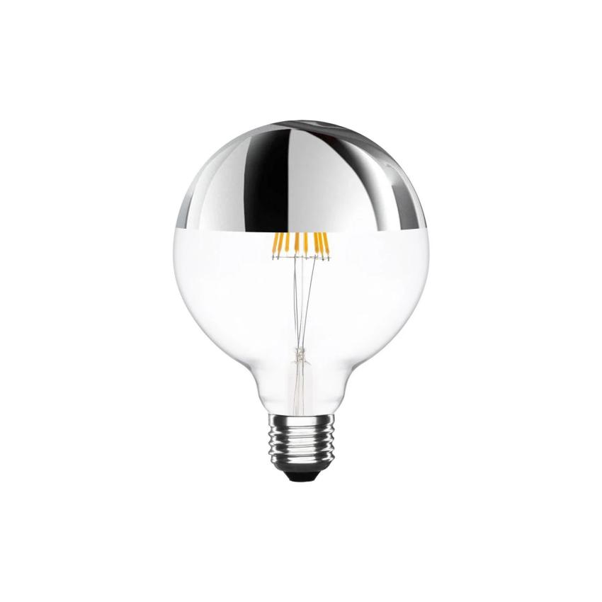 Product van LED Lamp Filament E27 6W 600 lm G95 Chroom Reflect 