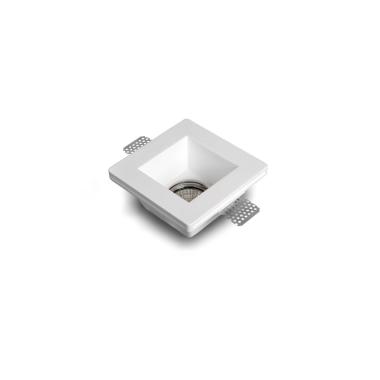 Portafaretto Downlight Integrazione Cartongesso Quadrato per Lampadina LED GU10 / GU5.3 Foro 123x123 mm UGR17