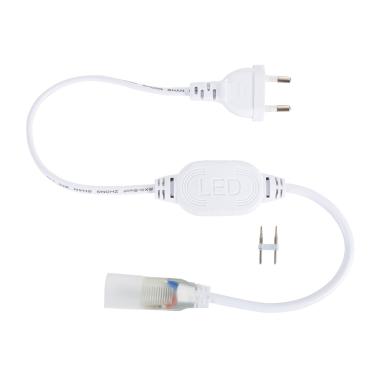 Product Napájecí Kabel pro Neon LED Pásek 220V AC 7.5 W/m Jednobarevný 60 LED/m Půlkruhový 180º IP67 Střih každých 100cm