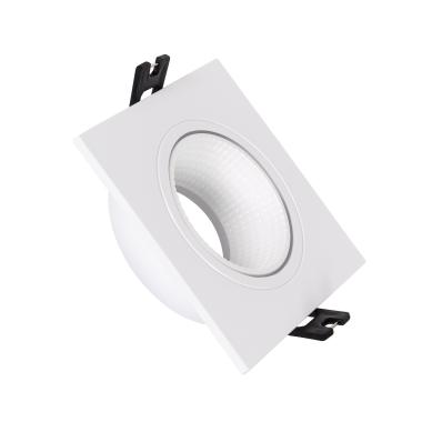 Product Downlight-Ring Quadratisch Schwenkbar für LED-Glühbirne GU10 / GU5.3 Schnitt Ø80 mm