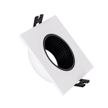 Obudowa Downlight Kwadratowa Przechylna do Żarówki LED GU10/GU5.3 Średnica Ø80 mm