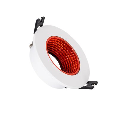 Coloured Round Tilting Downlight Frame for GU10 / GU5.3 LED Bulbs with Ø80 mm Cut-Out