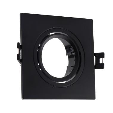 Downlight-Ring Eckig Schwenkbar für LED-Glühbirnen GU10 / GU5.3 Ausschnitt Ø 75 mm