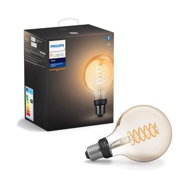 LED Filamentní Žárovka E27 7W 550 lm G93 PHILIPS Hue White