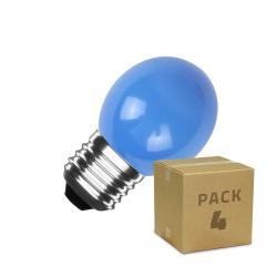 Product Pack 4st LED Lampen E27 3W 300 lm G45 Blauw 