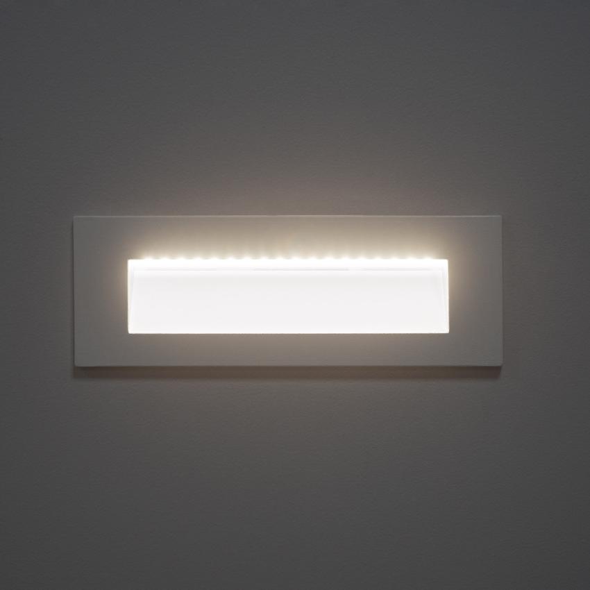Product van Wandlamp Outdoor LED 6W Inbouw Rechthoekig Wit Groult