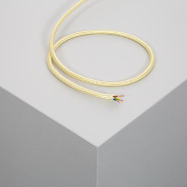 Elektrisches Kabel aus Textil für Lampe