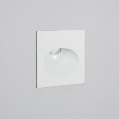 LED-Wandeinbauleuchte 3W Aussen Quadratisch Weiss Coney