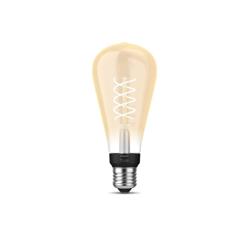 Product of 7W E27 ST72 550 lm Filament LED Bulb PHILIPS Hue White Edison