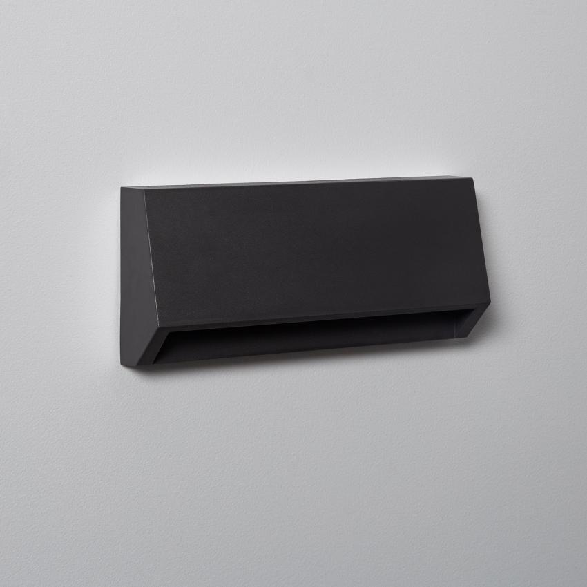Product of 3W Valeta Rectangular Surface Black Outdoor LED Wall Light 