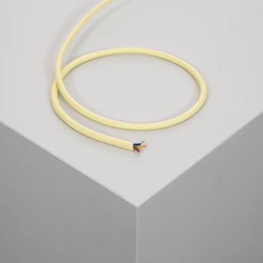 Kabel Tekstylny Elektryczny Żółty