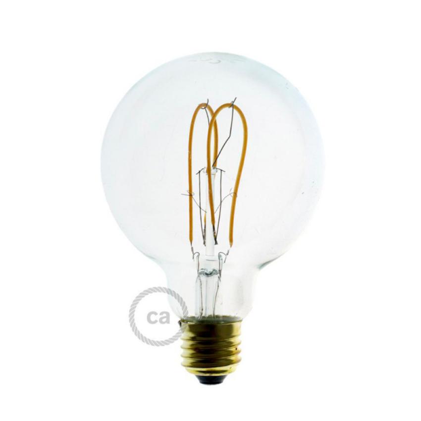 Produkt von LED-Glühbirne Filament E27 G95 5W gebogen mit Doppelschleife Creative-Cables DL700141