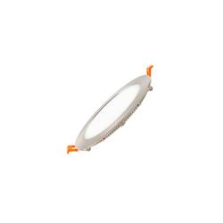 Product Dalle LED 12W Ronde Extra-Plate Cadre Coupe Ø 155 mm Argentée