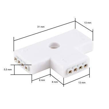 Product of 'T' Connector for RGB LED Strips (12V)