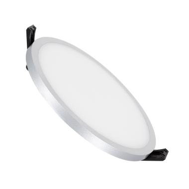 Dalle LED Ronde Slim Surface 16W LIFUD Grise Coupe Ø135mm