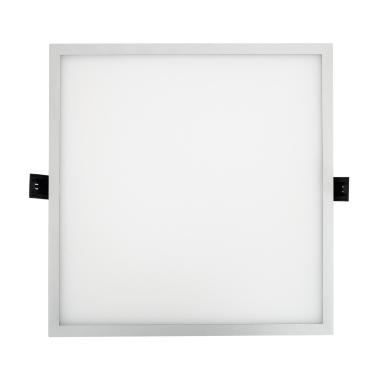 30W Square High Lumen LED Downlight Ø 200 mm Cut-Out Silver