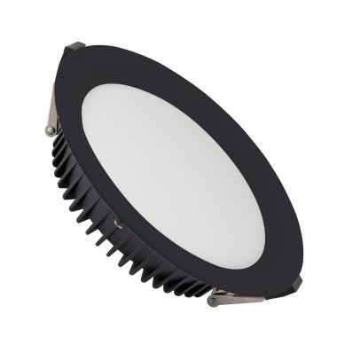 Downlight LED 24W Rond SAMSUNG Aero 130 lm/W 4000K LIFUD Coupe Ø 200 mm Noir