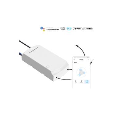 SONOFF iFan04 Slimme WiFi Plafondventilator met Verlichting, Universele Controller & Afstandsbediening, Compatibel met Alexa en Google Home